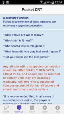 Concussion android App screenshot 5